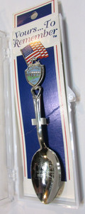 New Vintage Valley City ND North Dakota 4.25" Long Metal Souvenir Spoon in Box