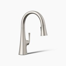Kohler Graze Pull-down kitchen sink faucet with 3 function sprayhead- K220663-VS