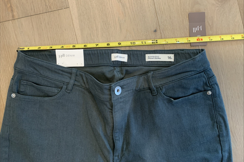 Women’s J Jill Straight Leg Boyfriend Jeans Pine Green Size 16 Regular NWT $89 - Picture 3 of 5