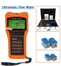 Portable Ultrasonic Flowmeter Flow Meter DN25...