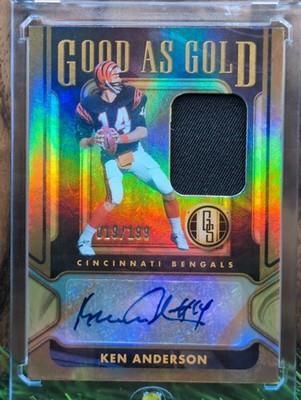 2024 Panini Gold Standard Ken Anderson Good As Gold Auto Relic /199