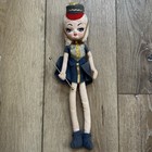 Twisty Majorette Cloth Doll Kitschy Retro Vintage 1960s Bendable
