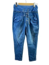 Mens KAPITAL KAPITAL Sarouel Nouvelle Pants Straight Pants 1 Cotton BLU Solid ek