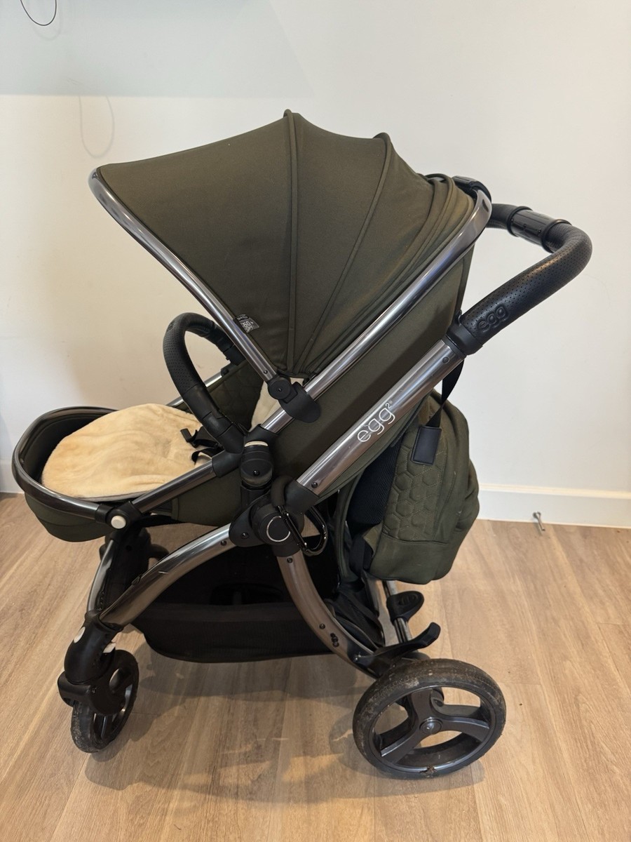 Egg Pram Double Buggy Pushchair Egg Double Stroller Diamond Black - Main Image