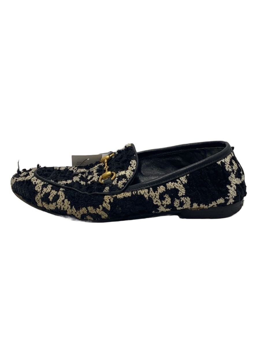 Gucci Jacquard Horsebit Loafers Flat Pumps Black Size 37 US About 7 For Women thumbnail 15