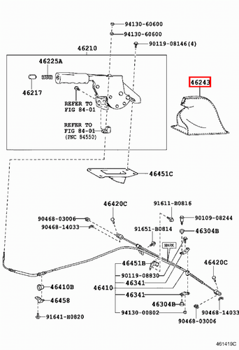 Genuine LandCruiser 78 76 75 Series VDJ HZJ FZJ Brown Handbrake Lever Boot Cover - Picture 12 of 16
