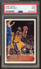 Kobe Bryant Rookie Card 1996-97 Topps #138 PSA 9. rookie card picture