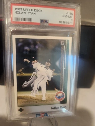 1989 Upper Deck #145 Nolan Ryan PSA 8