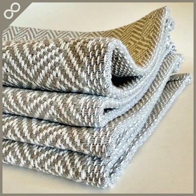 Set of 4 IKEA GODDAG Placemats White Gray 14x18 Scandinavian New  