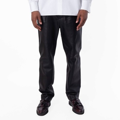 Bally Black Leather Trousers