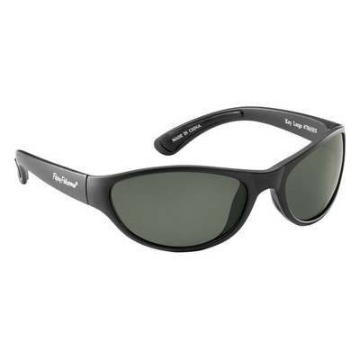 Flying Fisherman Key Largo Polarized One Size, Matte Black Frame/Smoke Lens
