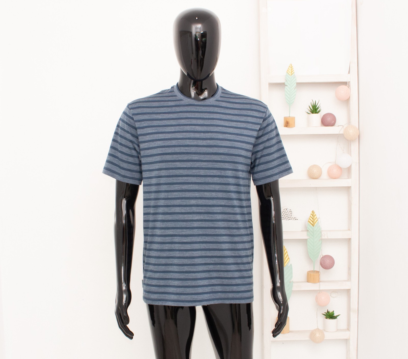 Icebreaker Base Layer Hombre Camiseta Manga Corta 65% Lana Merino Azul...