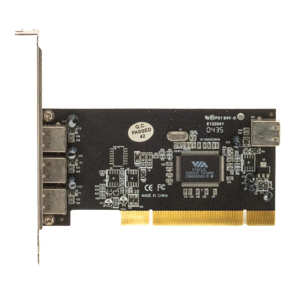 VIA PCI-USBVIA6212-3 VT6212L 3+1 USB 2.0 Host Controller PCI Card - Image 2 of 2