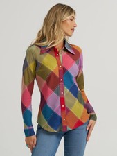 Wrangler Lainey Wilson Harlequin Multi - Ladies Shirt - 112371988