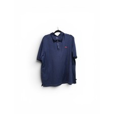 Tommy Bahama Mens XL Emfielder Supima Cotton Polo Shirt Navy Blue Marlin Logo