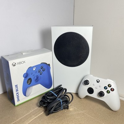 Microsoft Xbox Series S 512GB White Console W/ Two Controllers! Tested Good!