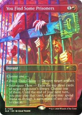 MTG - You Find Some Prisoners - Foil - Dungeons & Dragons Secret Lair - Magic