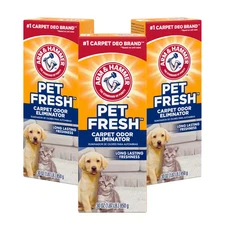 ARM & HAMMER Pet Fresh Odor Eliminator Powder Carpet Deodorizer 3 Pack 30oz