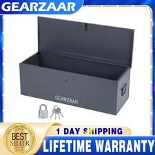 Metal Tool Box 30'' Security Job Site Box Tool Box Garage & Van Vault New 1x