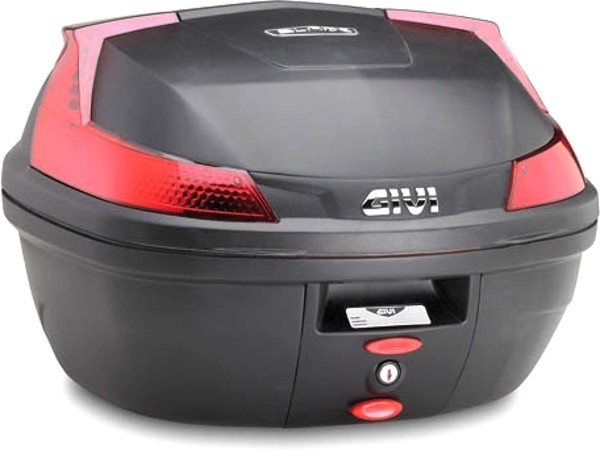 Topcase Koffer 37 Liter Monolock Givi B37 Rote Reflektoren-image