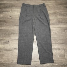 Other Stories Women's Pleated Trousers Pants Gray Straight Leg Sz 10 NWT