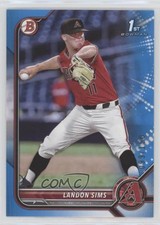 2022 Bowman Draft Blue 99/150 Landon Sims #BD-72 0q1p