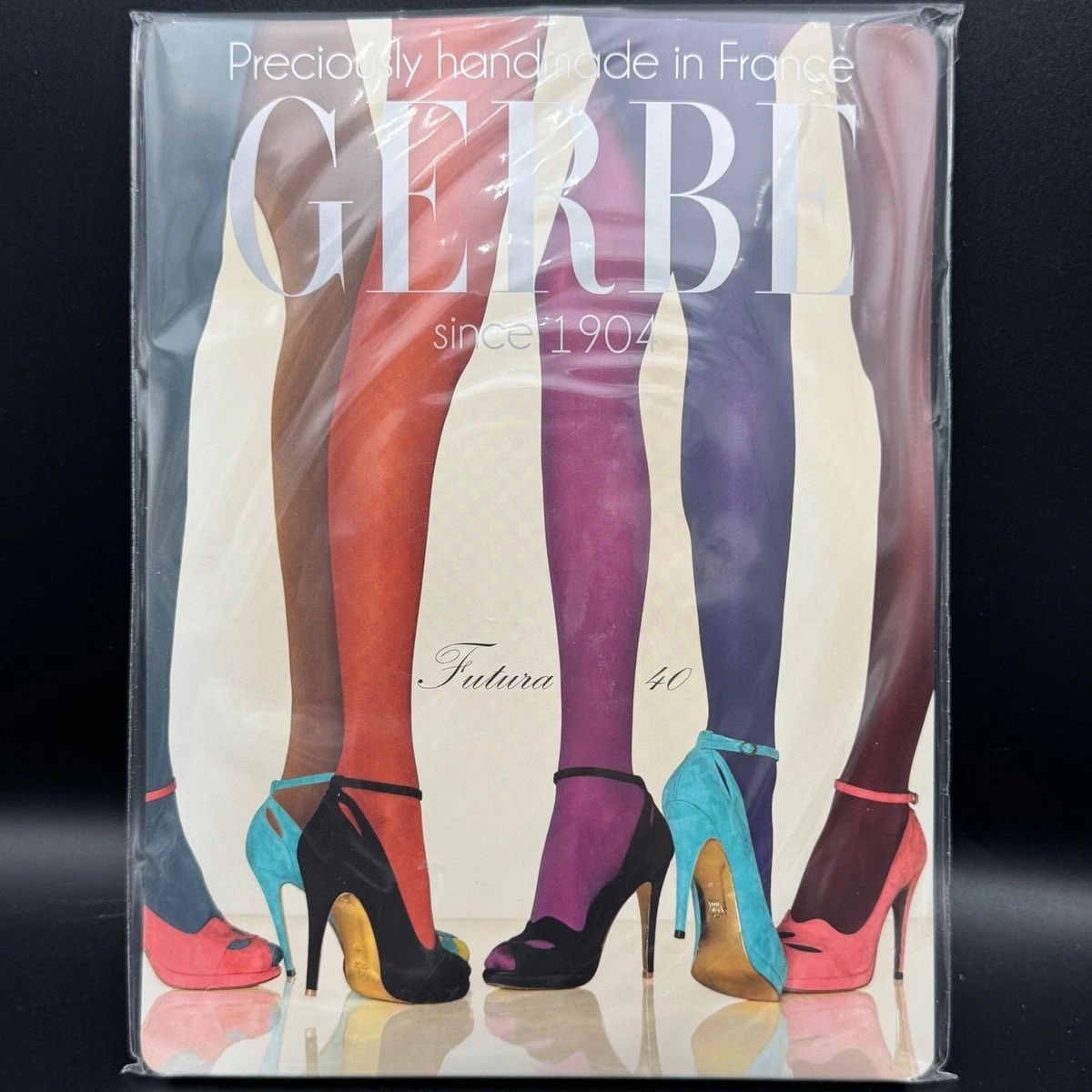 Collant GERBE FEERIE 15 Deniers Noir Taille 4 – Neuf Avec étiquettes – Bas Femme