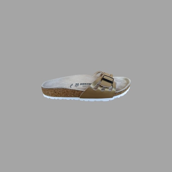 Women Birkenstock Sandals Gold Suede 36