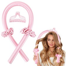 Reusable Heatless Curling Rod Curler Headband Curly Hair Ribbon Soft Roller xx