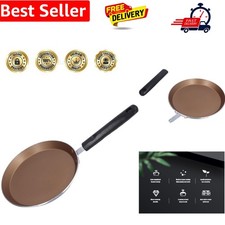 Stone Nonstick Frying Pan 6-Inch Flat Bottom Pancake Pan for Induction and El...