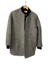 RED VALENTINO Jacket 38 Wool GRY Houndstooth