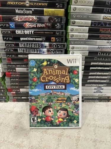 Animal Crossing City Folk (Nintendo Wii) Complete CIB Tested