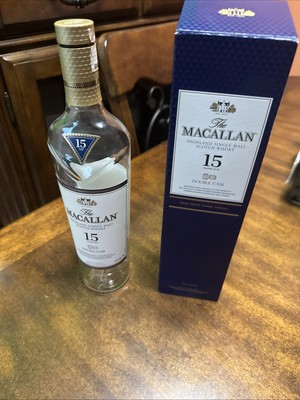 The Macallan Single Malt 12 Year Old Sherry Cask Whiskey Bottle And Box - Empty