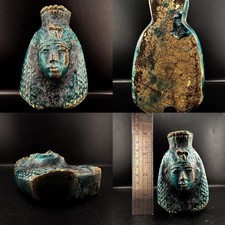 Ancient Egyptian Antiques Faience Pharaoh Path Crafts Architects Glazed Ceramic