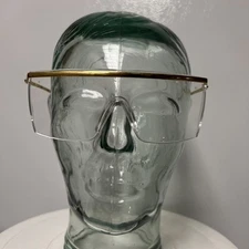 Vintage Safety Glasses Gold Color Frames Side Shields Crews Z87