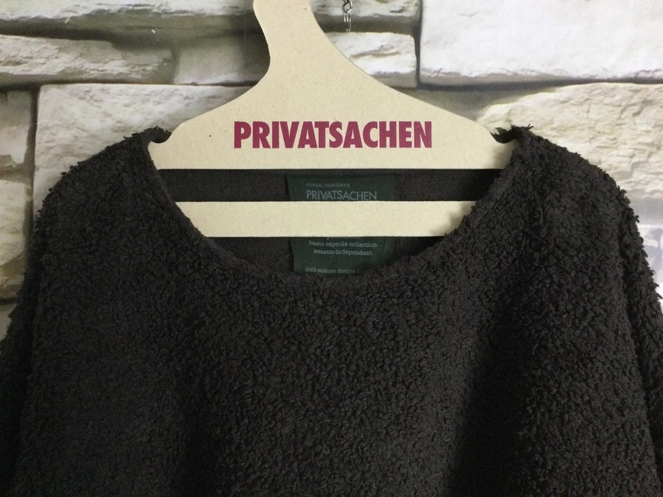 cocon.commerz PRIVATSACHEN MENSCHÖN  Pulli aus ÖKOTEDDY in braun Größe 2 - Bild 2 von 4