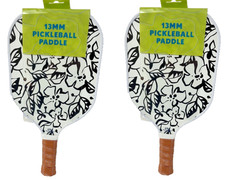 Sakar Floral 13 MM Pickle Ball Paddle Black Floral And Polka Dots New X 2