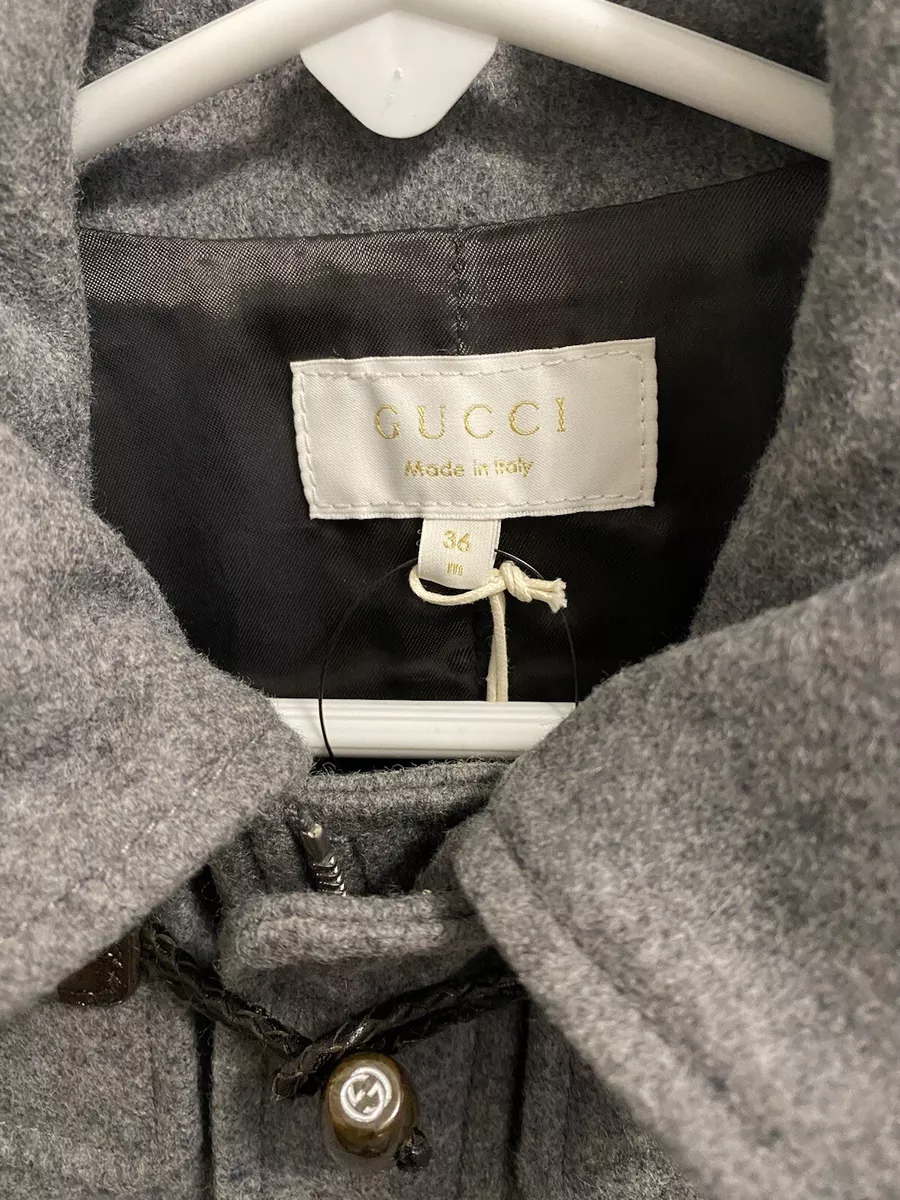 Gucci hooded wool coat sale