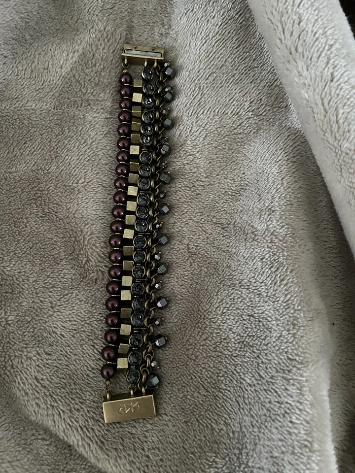 Pulsera Silpada Azul Violeta (KRB0032) Cristal Perla, Hematita y Cristal de Swarovski Foto 3 de 3