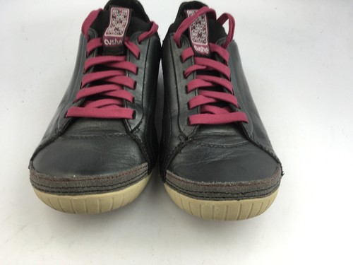 Scarpe da ginnastica Cushe Boutique Delux in pelle pizzo nero metallizzato scarpe da donna taglia 7 US - Foto 5 di 12