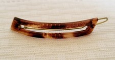 Vtg Faux Tortoise Shell Hair Clip Retro MCM Unbranded Unsigned