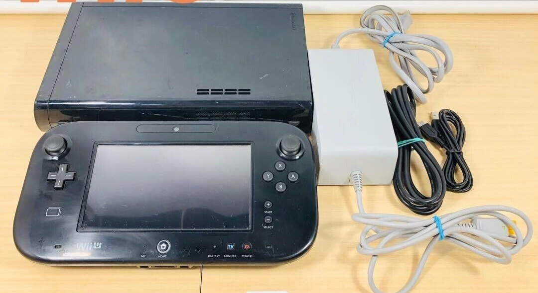 Nintendo Wii U 32GB WUO-101(01) black Console w/adapter | eBay
