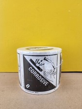 Labelmaster HML13 Corrosive Worded Labels, Paper, Roll of 500