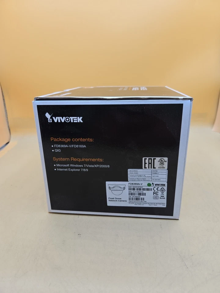 Vivotek FD8369A-V Network Dome Security Camera White 30 Fps 1920X1080 SNV 30M IR - Image 3 of 4