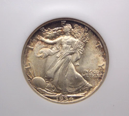 1934 "D" Walking Liberty SILVER Half Dollar 50c NGC MS65 #007 Gem BU ECC&C, Inc.
