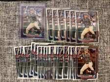 LANE THOMAS 2024 Bowman Chrome Mega Box Mojo LOT OF 28 Purple /250 Base