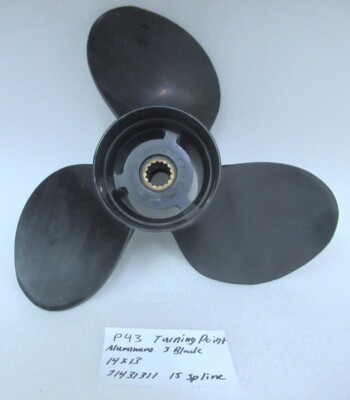 P43 Turning Point 21431311 Aluminum Propeller 14x13P 15 Spline OEM New Parts