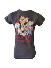 Vintage Christmas Rudolph The Red-Nosed Reindeer T-shirt Christmas Santa Large