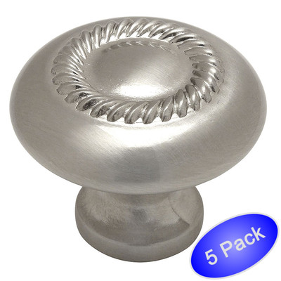 *5 Pack* Cosmas Cabinet Hardware Satin Nickel Knobs #228SN