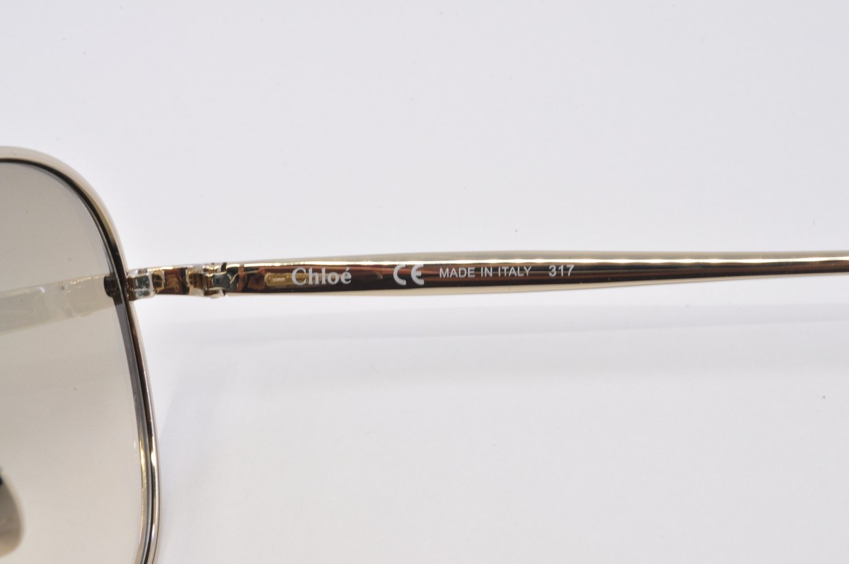 Chloe Sunglasses CE137S 743 Light Gold, Size 54-18-140 | eBay
